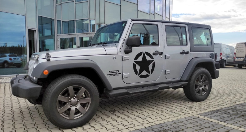 Jeep Wrangler cena 106600 przebieg: 153400, rok produkcji 2013 z Kępno małe 67